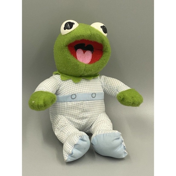 Vintage 8” Kermit The Frog Muppet Babies Pampers Stuffed Animal READ DESCRIPTION - Picture 2 of 6